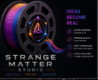 Dimensional Gray Matter Studio logo sample produced as a physical branded object
